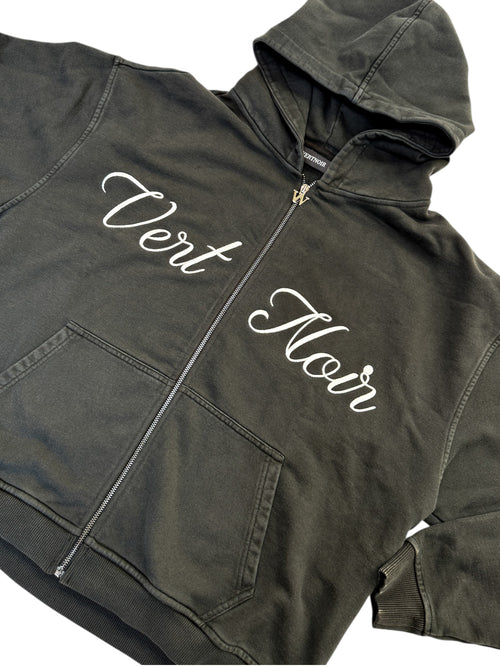 VERTNOIR WASHED ZIPPER